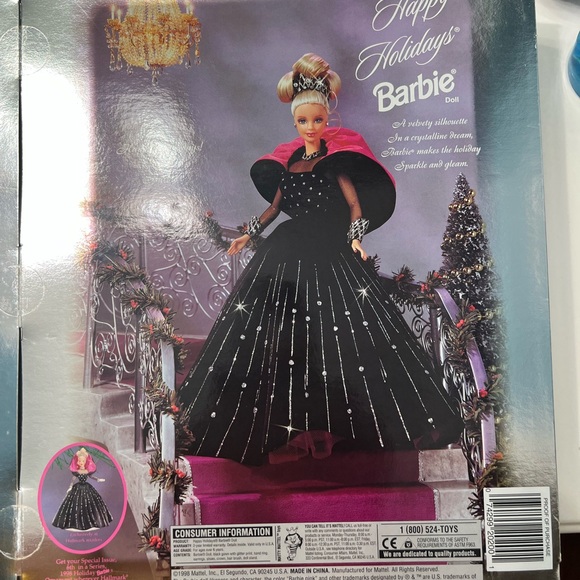Two Barbie Vintage 1998 and 1994 Happy Holidays Edition, one NIB - Picture 4 of 12